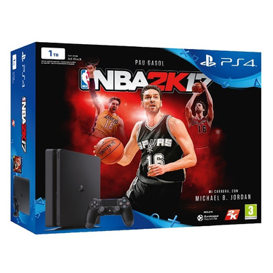 Consola Playstation 4 Slim (1Tb) + NBA 2K17