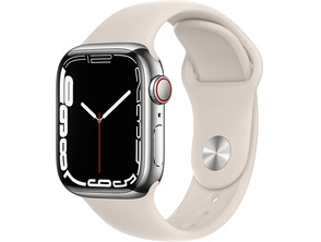 Añadir a la cesta Apple Watch Series 7 GPS/Cellular 41 mm Caja de Aluminio en Plata/Correa Blanco Apple Watch Series 7 GPS/Cellular 41 mm Caja de Aluminio en Plata/Correa Blanco