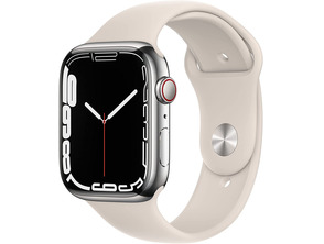 Añadir a la cesta Apple Watch Series 7 GPS/Cellular 45 mm Caja de Acero Correa Deportiva Blanco Estrella Apple Watch Series 7 GPS/Cellular 45 mm Caja de Acero Correa Deportiva Blanco Estrella