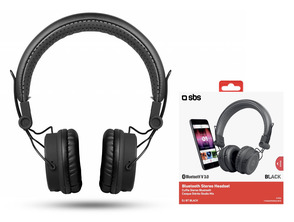 Añadir a la cesta Auriculares Estéreo Bluetooth SBS DJ - Negro Auriculares Estéreo Bluetooth SBS DJ - Negro