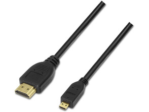 Añadir a la cesta Cable Micro HDMI(D)M a HDMI(A)M Aisens 1.8M Negro Cable Micro HDMI(D)M a HDMI(A)M Aisens 1.8M Negro