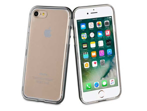 Añadir a la cesta Funda TPU Transparente + 2 Marcos intercambiables iPhone 7 (negro, rose-gold) Muvit Life Funda TPU Transparente + 2 Marcos intercambiables iPhone 7 (negro, rose-gold) Muvit Life