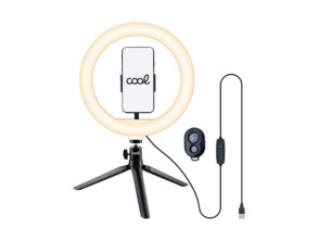 Añadir a la cesta Soporte Aro luz Led + Mando Bluetooth Cool Soporte Aro luz Led + Mando Bluetooth Cool