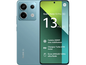Añadir a la cesta Xiaomi Redmi Note 13 Pro 12GB/ 512GB/ 6.67"/ 5G/ Verde Azulado Xiaomi Redmi Note 13 Pro 12GB/ 512GB/ 6.67"/ 5G/ Verde Azulado