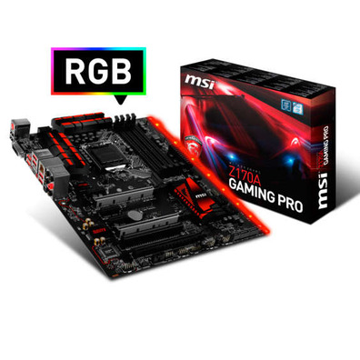 PLACA MSI Z170A GAMING PRO,INTEL,1151,Z170,4DDR4,64GB,DVI+HDMI+T