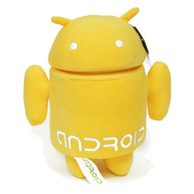 Peluche Android amarillo 25 cm