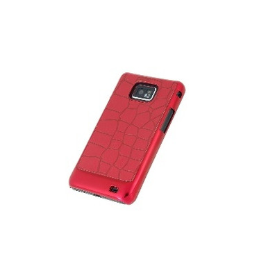 Carcasa para Samsung Galaxy S II (Crocodile Skin Red)