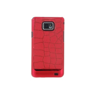Carcasa para Samsung Galaxy S II (Crocodile Skin Red)