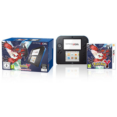 Nintendo 2DS Azul/Negro + Pokemon Y