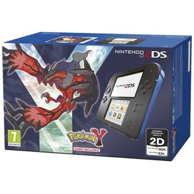 Nintendo 2DS Azul/Negro + Pokemon Y