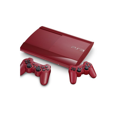 Consola Playstation 3 Slim 500 GB (Roja) + 2 Dualshock 3