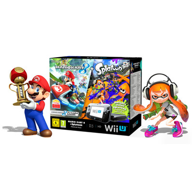 Nintendo Wii U + Mario Kart 8 + Splatoon