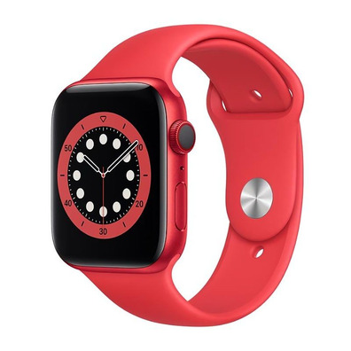 Apple Watch S6 44MM Rojo con correa roja Sport Band M00M3TY/A