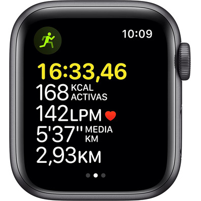 Apple Watch SE 2021 GPS 40 mm Caja de Aluminio Gris espacial/Correa Deportiva Negro Medianoche