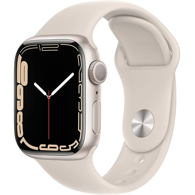 Apple Watch Series 7 GPS 41mm Caja Aluminio Blanco Estrella/Correa Deportiva Blanco Estrella