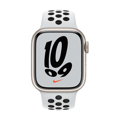 Apple Watch Series 7 Nike GPS/Cellular 45 mm Caja de Aluminio en Plata/Correa Deportiva Nike