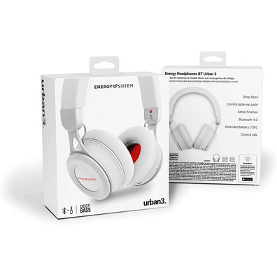 Auriculares BT 4.2  Energy Sistem Urban 3 White