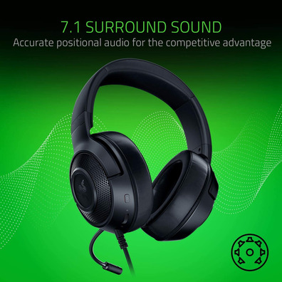 Auriculares Gaming Razer Kraken X Negro