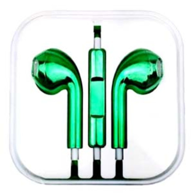 Auriculares Manos Libres para iPhone Verde