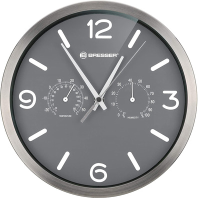 Bresser DFC Reloj Termohigrómetro Mytime Gris