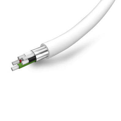 Cable de datos y de Carga Lightning Colección Polo SBS Blanco