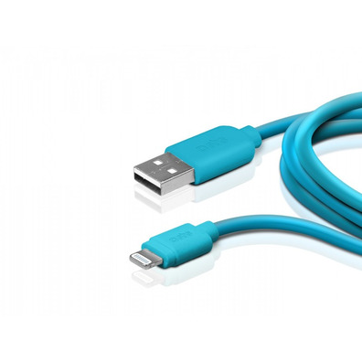 Cable de recarga lightning 1m Azul SBS