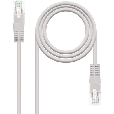 Cable de Red UTP Cat 5E RJ45 Nanocable 15m Gris