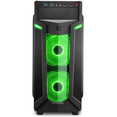 Caja ATX Sharkoon VG6-W RGB ATX/MicroATX/Mini-ITX Verde