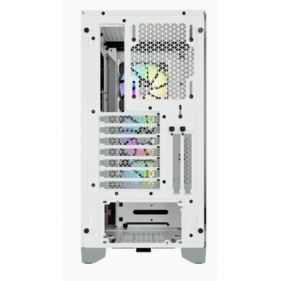 Caja Corsair ICUE 4000X RGB Tempered Glass Blanca