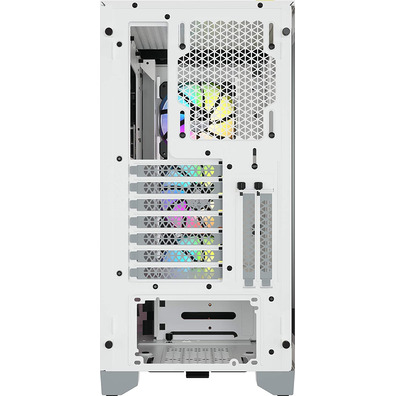 Caja Corsair ICUE 4000X RGB Tempered Glass Blanca