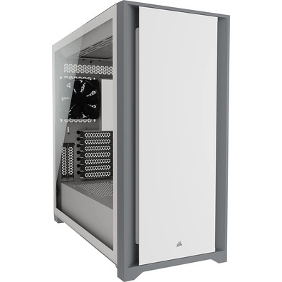 Caja Semitorre Corsair 5000D Tempered Glass White