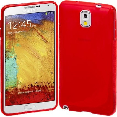 Carcasa de goma para Samsung Galaxy Note 3 Amarillo