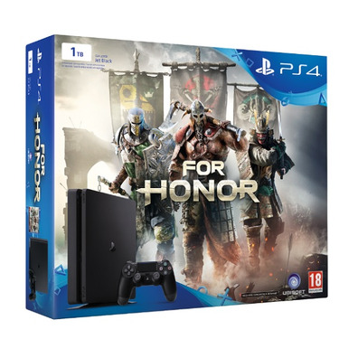 Consola PS4 1 tb Slim Black + For Honor