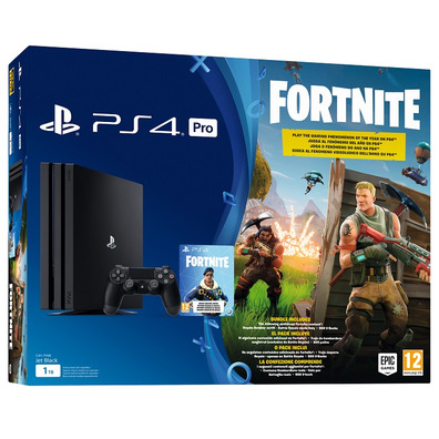 CONSOLA PS4 PRO 1TB + FORTNITE