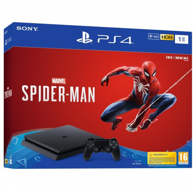 Consola PS4 Slim 1tb + Marvel´s Spider-Man