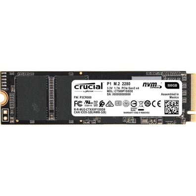 Disco Duro Crucial CT2000P1SSD8 P1 SSD 2 TB NVMe PCIe M.2 2280