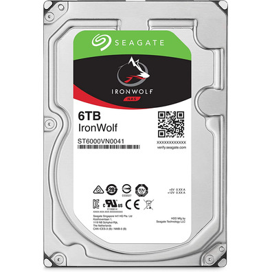 Disco Duro Seagate 3.5'' 6TB SATA 3 256MB IronWolf