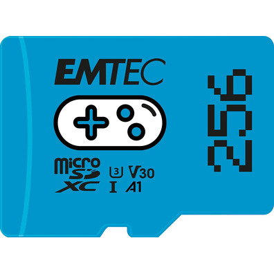 Emtec MicroSD XC UHS-1 U3 V30 A1 256GB Azul Switch