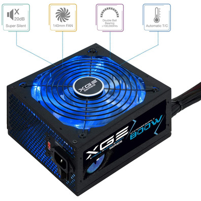 Fuente de alimentación TooQ Xtreme Gaming Energy II 800W ATX