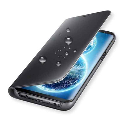 Funda Espejo Tipo Libro - Samsung Galaxy S9 Plus Negro