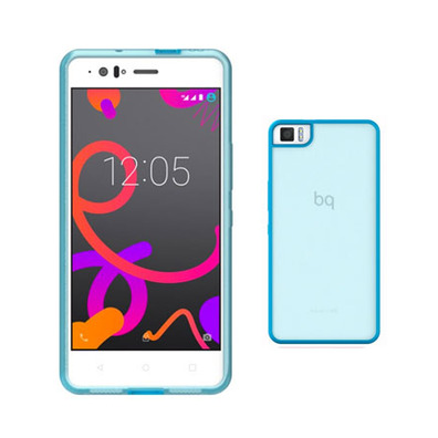 Funda Bq Aquaris M5 Gummy Verde Lima