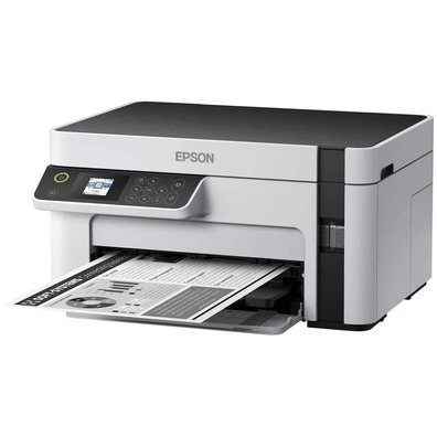 Impresora Recargable Monocromo Multifunción Epson Ecotank ET-M2120 WiFi Blanca