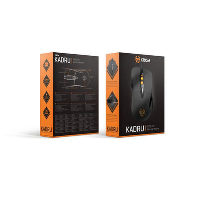 Krom kadru Raton Gaming 4000dpi Negro