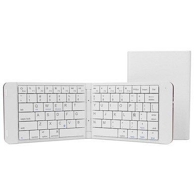 Leotec Teclado Mini Bluetooth Plegable con Batería Blanco