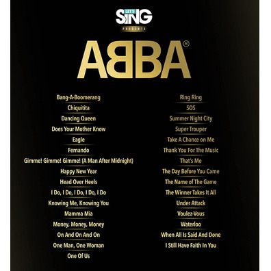 Let's Sing Abba PS5