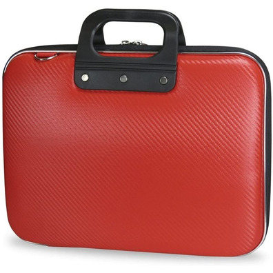 Maletín Rígido E-vitta Bag Carbón para Portátiles hasta 13.3" Rojo