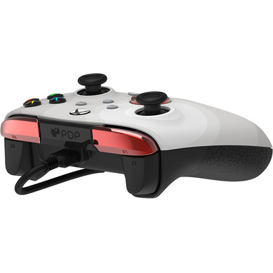 Mando PDP Rematch Wired Controller Radial White + Game Pass 1 Mes