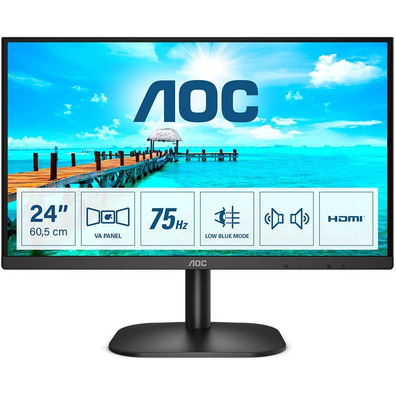 Monitor AOC 24B2XDAM 23.8" Full HD Multimedia Negro