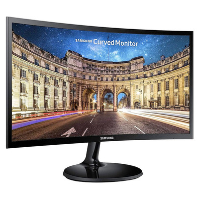 Monitor LED Curvo Samsung C24F390FHR 23.5"/ Full HD/ Negro