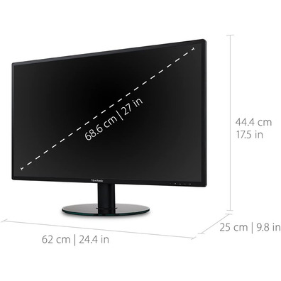 Monitor LED 27'' Viewsonic VA2719-2K-SMHD IPS Negro